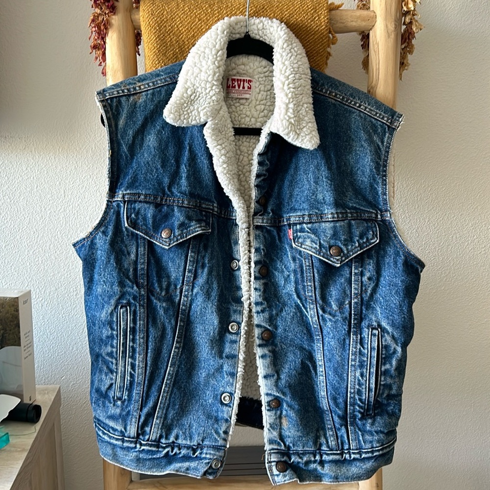 Men’s Levi’s Denim Sherpa lined Vest
